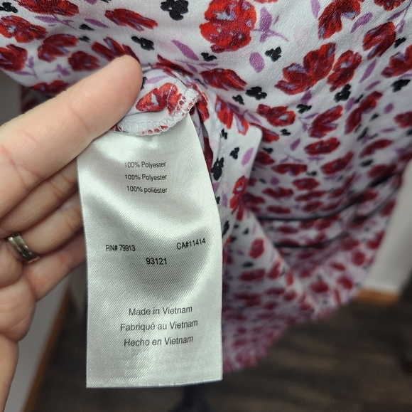 Motherhood Maternity Red Floral Shirt - Picture 5 of 5